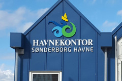 Facadeskilt for Sønderborgs Havnekontor