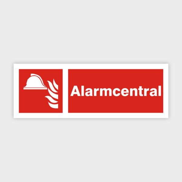Alarmcentral sikkerhedsskilt